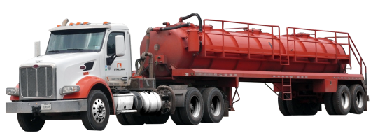 fluid logistics tank and truck