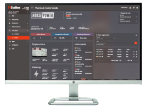 desktop showing stallion generator monitoring portal