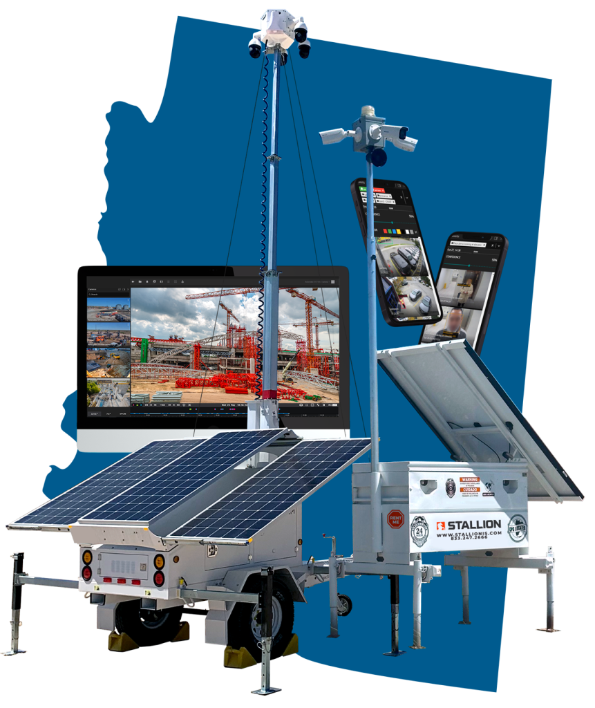 mobile surveillance trailer arizona graphic