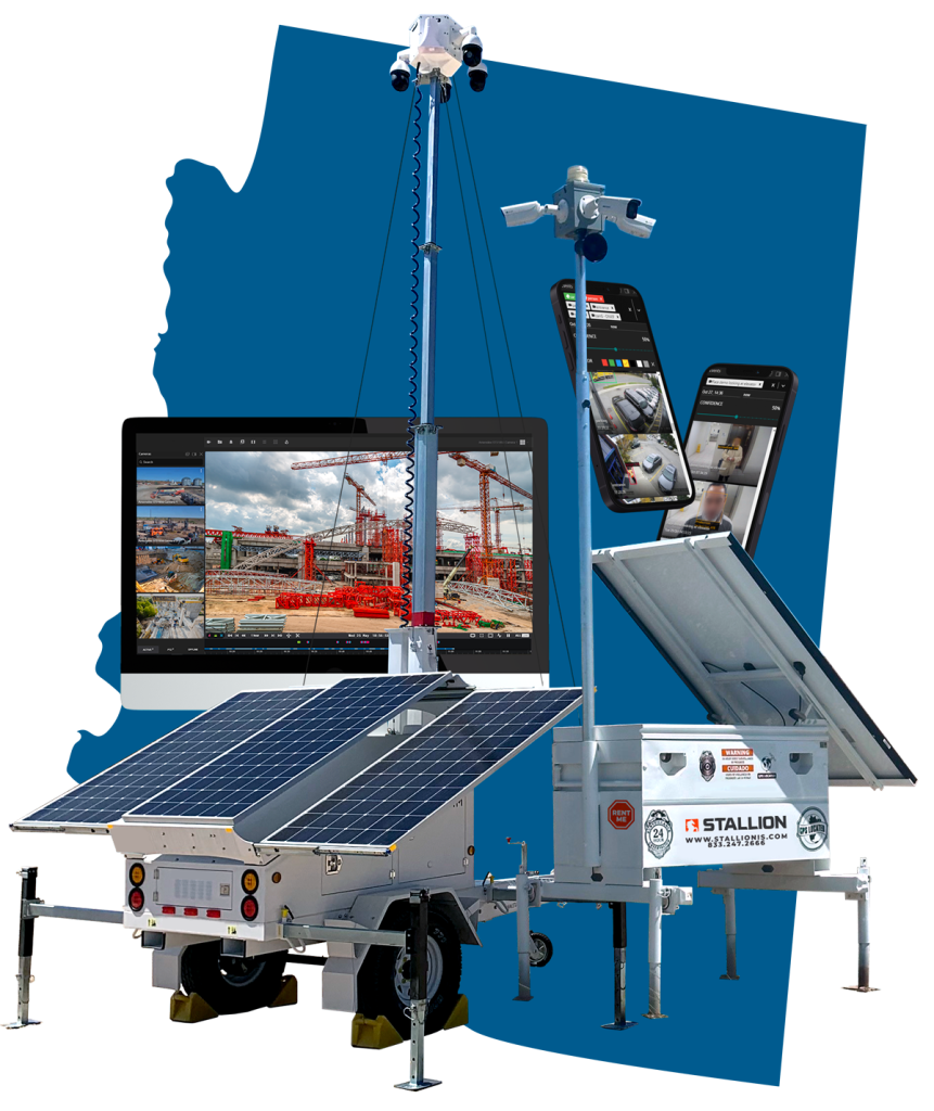 mobile surveillance trailer arizona graphic