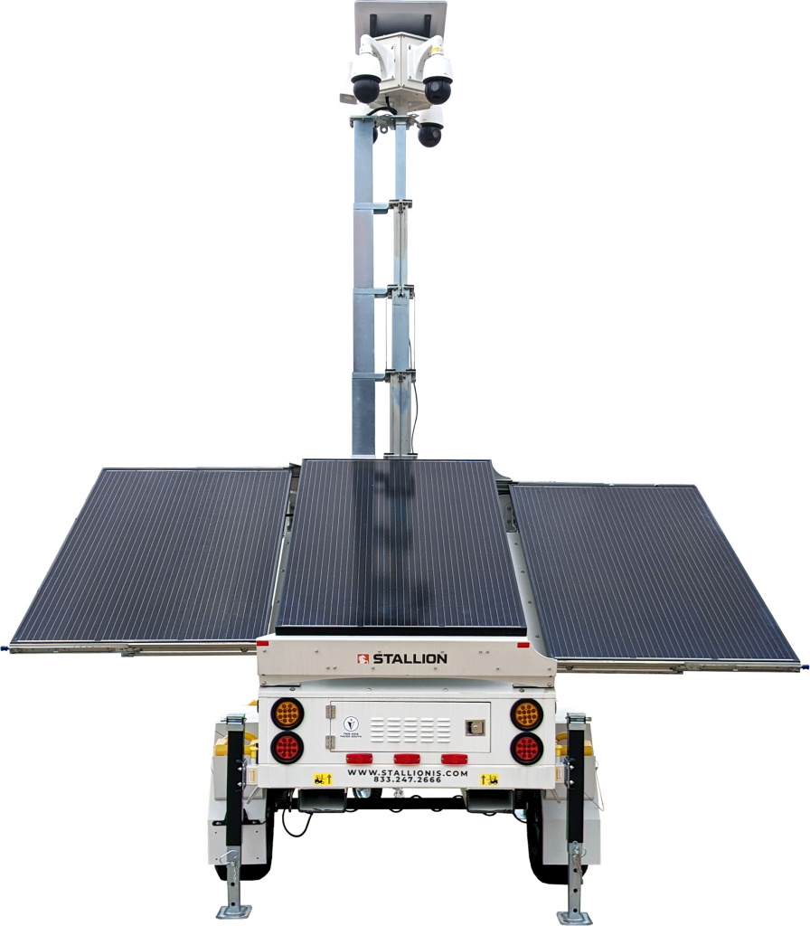 mobile surveillance trailer