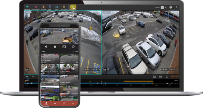 stallion surveillance platform on laptop and phone